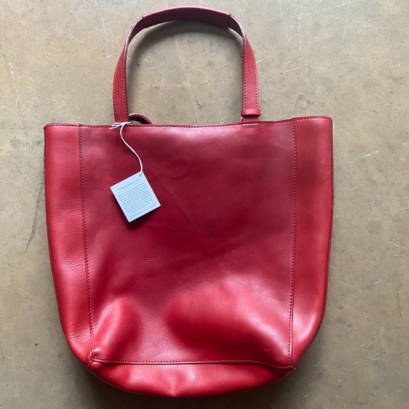 Noonday Mulberry Leather Tote - Picture 1 of 2